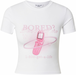 FIVE STAR GIRL Tričko 'ESSENTIALS BABY TEE'  biela