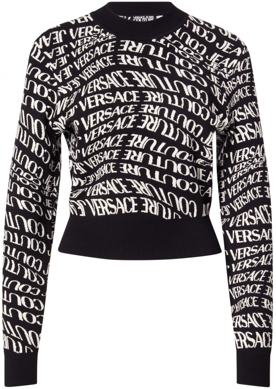Versace Jeans Couture Sveter  čierna / biela