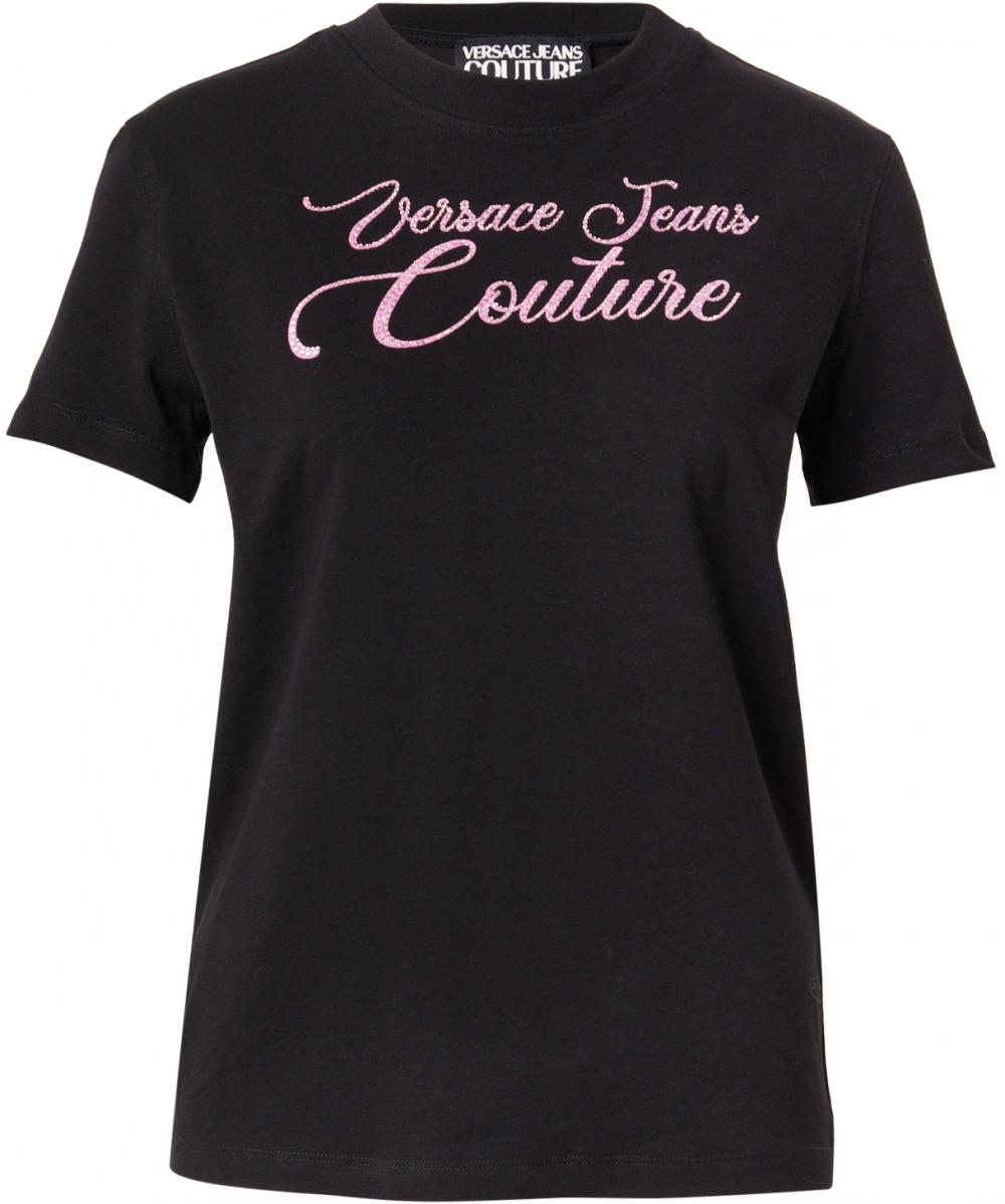 Versace Jeans Couture Tričko  ružová / čierna