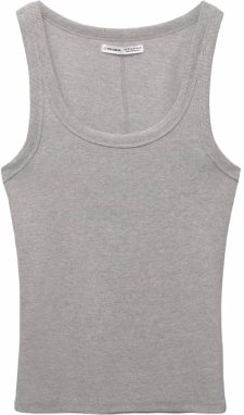 Pull&Bear Top  svetlosivá