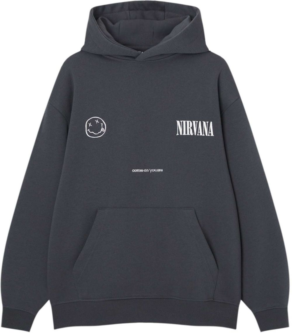 Pull&Bear Mikina  svetlobéžová / antracitová / svetlosivá
