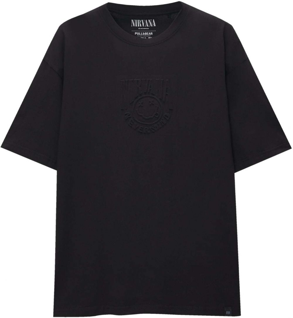 Pull&Bear Tričko 'NIRVANA'  čierna