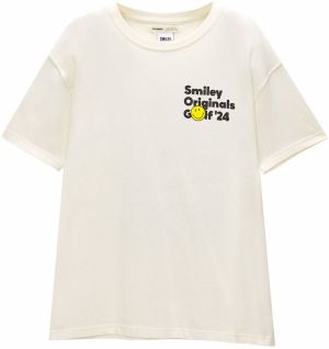 Pull&Bear Tričko  žltá / zelená / čierna / biela
