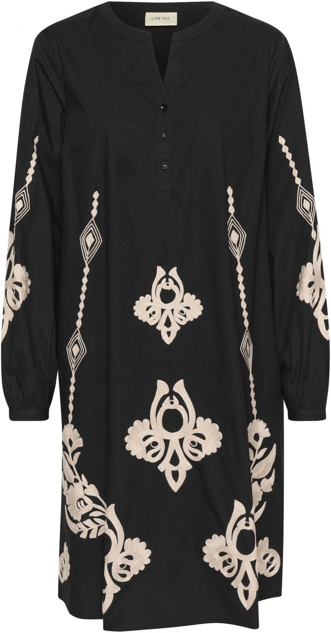 Cream Šaty 'Ipilo'  svetlobéžová / čierna