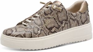 MARCO TOZZI Slip-on obuv  béžová / tmelová / čierna