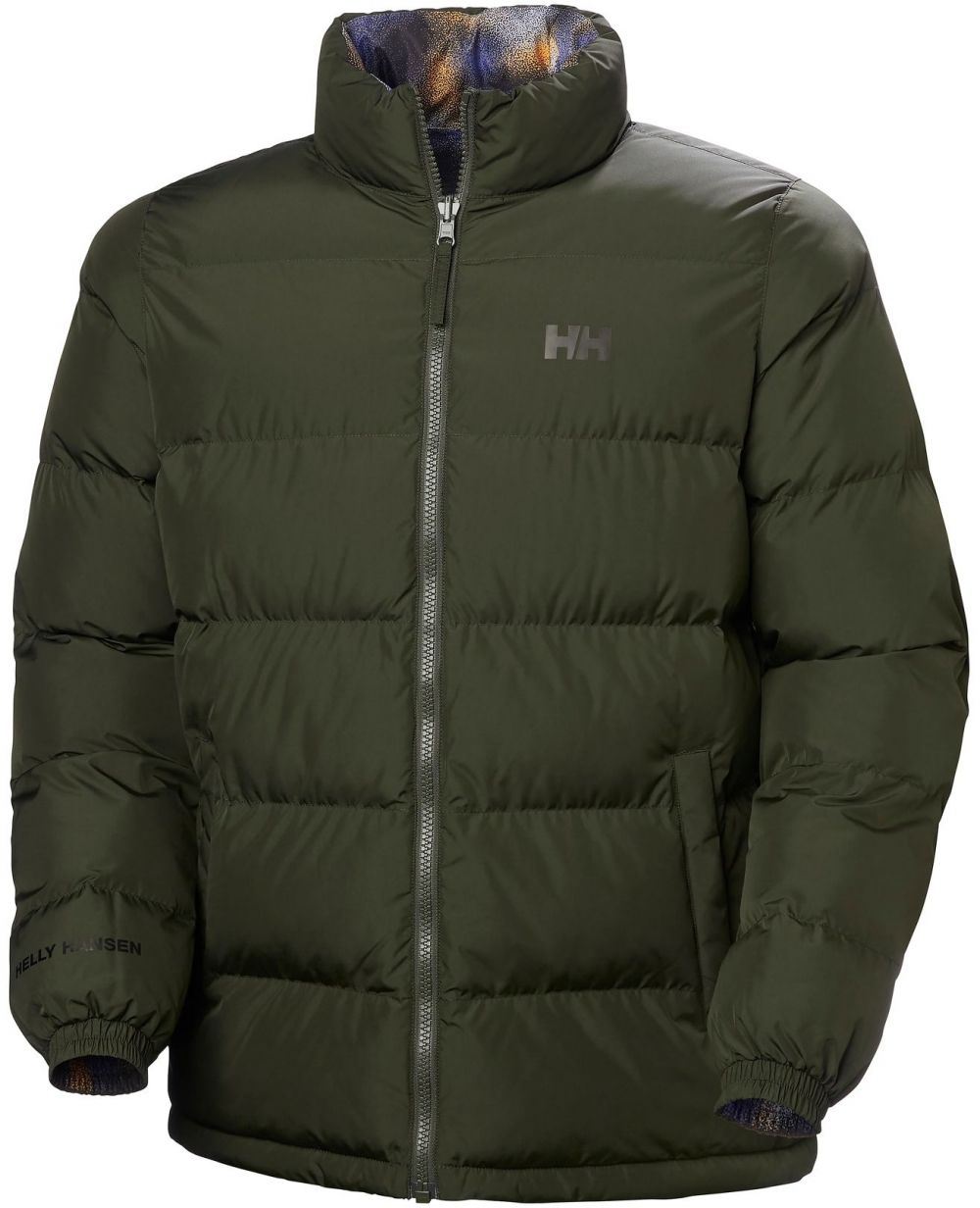 HELLY HANSEN Zimná bunda 'YU 23'  tmavomodrá / tmavožltá / olivová / biela