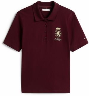 TOMMY HILFIGER Tričko  zlatá / bordová