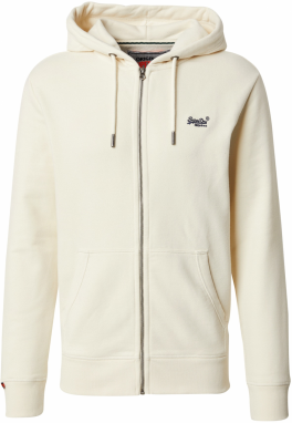 Superdry Tepláková bunda 'Essential'  biela