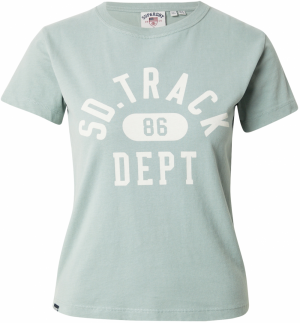 Superdry Tričko  svetlozelená / šedobiela