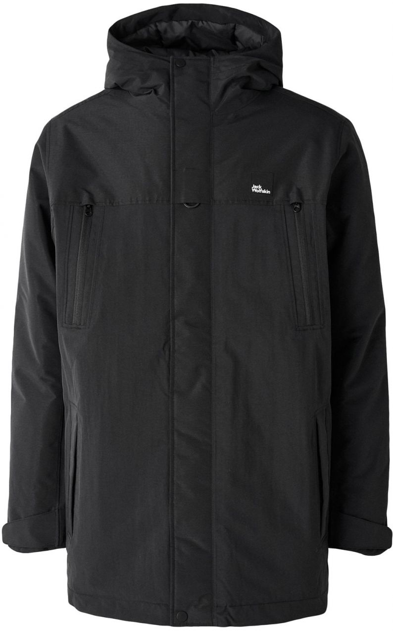 JACK WOLFSKIN Outdoorová bunda 'GLACIER SHIELD'  čierna