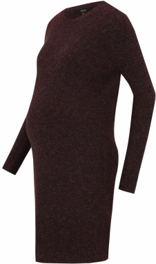 Vero Moda Maternity Pletené šaty 'VMMDOFFY'  vínovo červená