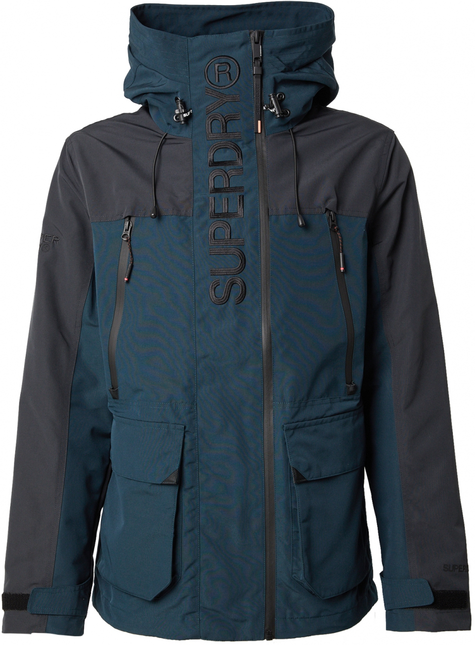Superdry Prechodná bunda  námornícka modrá / antracitová