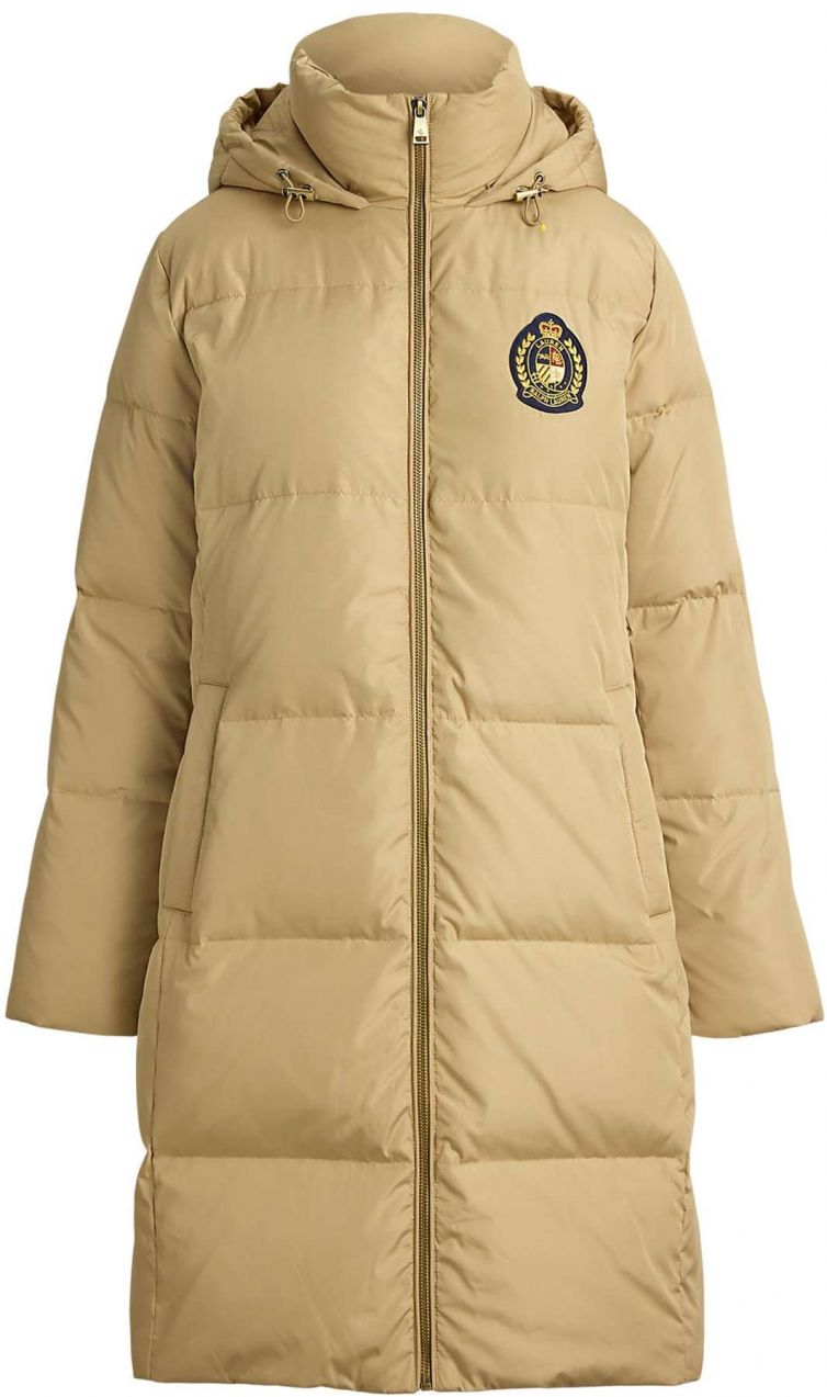 Lauren Ralph Lauren Zimný kabát  béžová / námornícka modrá / tmavožltá