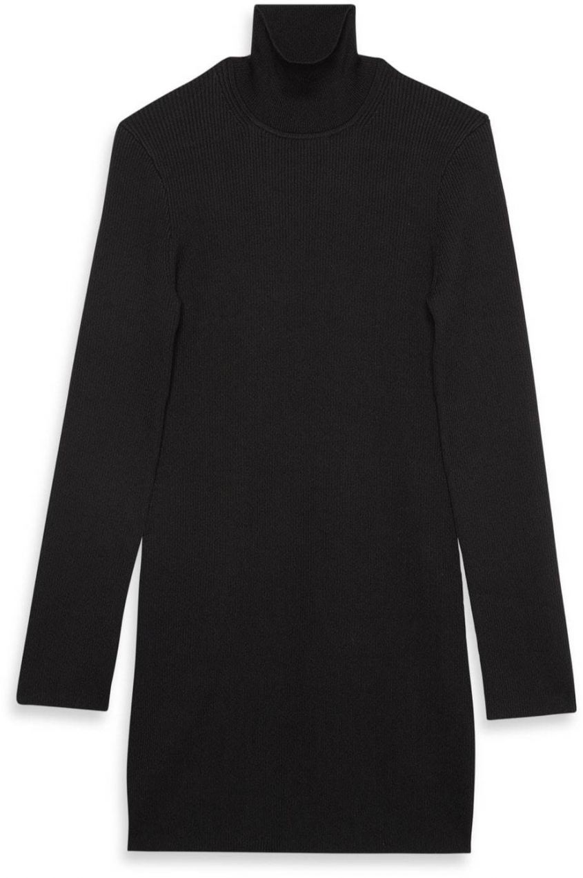 Calvin Klein Jeans Pletené šaty  karmínovo červená / čierna / biela