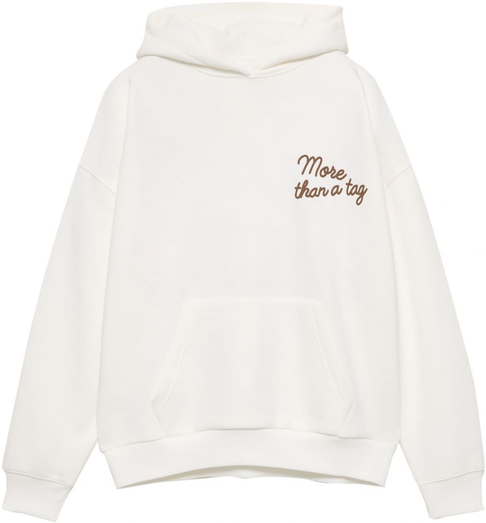 Pull&Bear Mikina 'PACIFIC'  čokoládová / biela