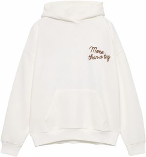 Pull&Bear Mikina 'PACIFIC'  čokoládová / biela