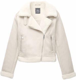 Pull&Bear Prechodná bunda  nebielená / svetlobéžová