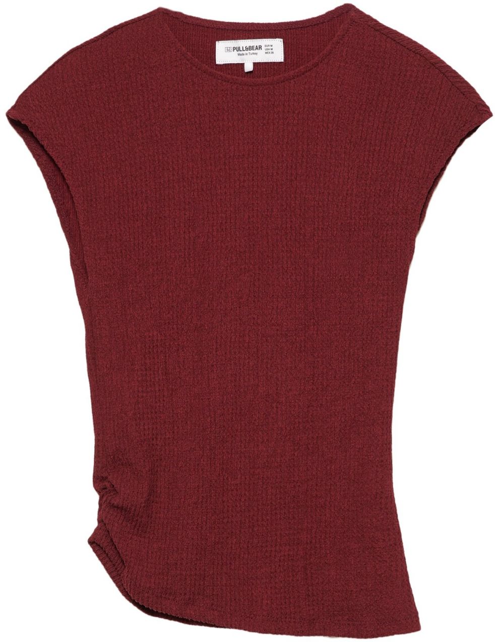 Pull&Bear Tričko  burgundská