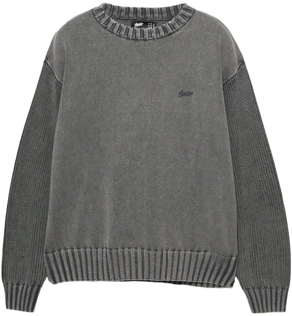 Pull&Bear Sveter 'STWD'  sivá melírovaná