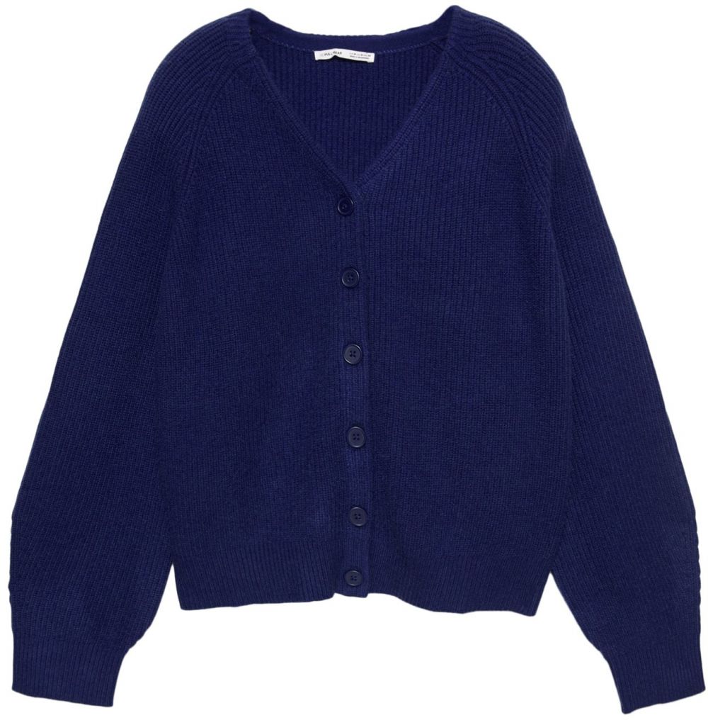 Pull&Bear Kardigán  námornícka modrá