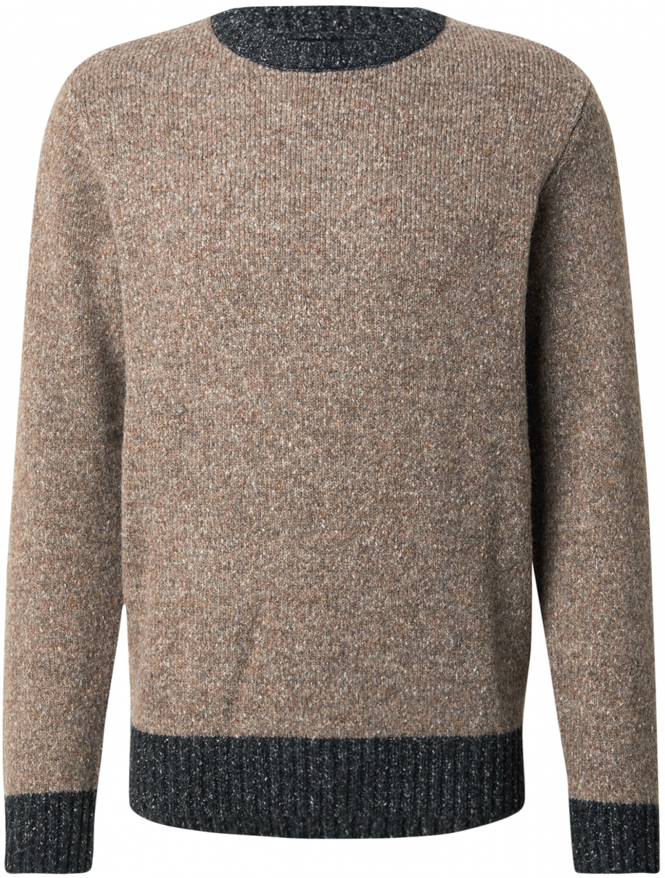 INDICODE JEANS Sveter 'Gro'  brokátová / čierna