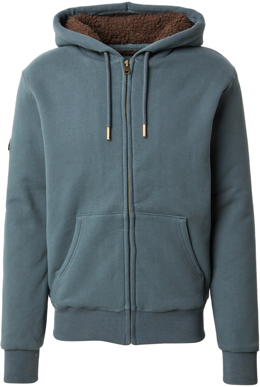 Superdry Tepláková bunda 'BORG'  čadičová