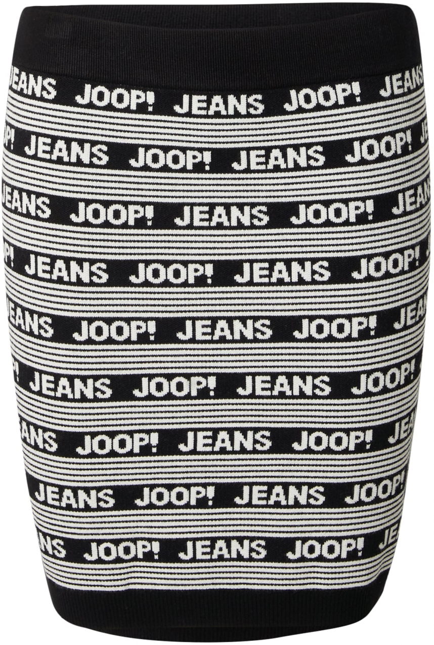JOOP! Jeans Sukňa 'Karda'  čierna / biela