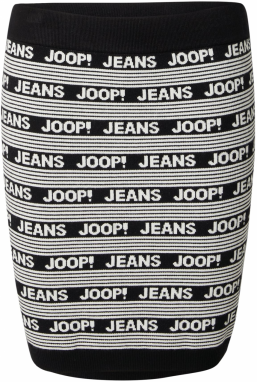 JOOP! Jeans Sukňa 'Karda'  čierna / biela