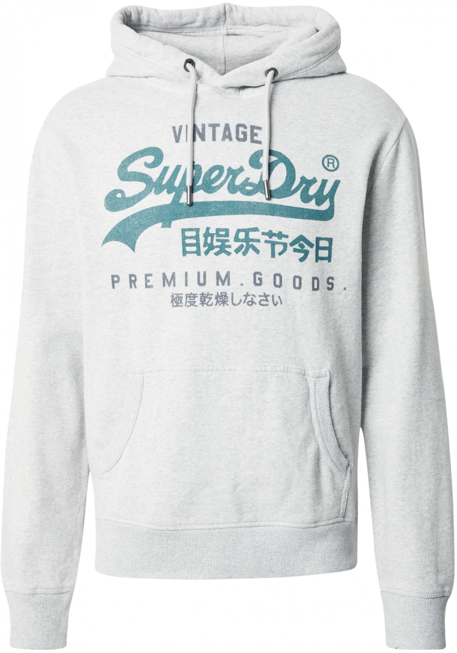 Superdry Mikina 'DUO CLASSIC'  tmavosivá / sivá melírovaná / petrolejová