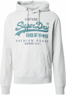 Superdry Mikina 'DUO CLASSIC'  tmavosivá / sivá melírovaná / petrolejová