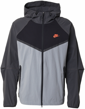 Nike Sportswear Prechodná bunda  antracitová / svetlosivá / tmavosivá / oranžová