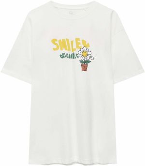 Pull&Bear Tričko  žltá / trávovo zelená / čierna / biela
