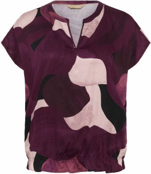 CULTURE Blúzka 'Dana'  rosé / vínovo červená / čierna