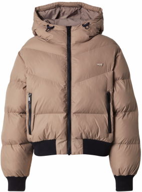 LEVI'S ® Prechodná bunda 'Noe Western Crop Puffer'  tmavošedá / čierna