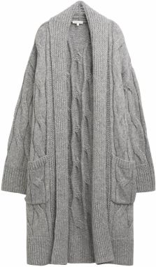TOM TAILOR Oversize kardigán  tmavosivá