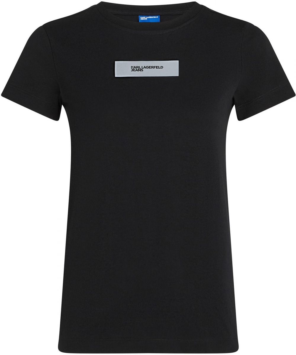 KARL LAGERFELD JEANS Tričko  sivá / čierna