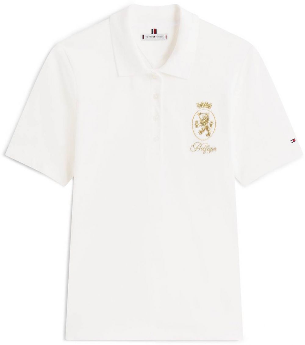 TOMMY HILFIGER Tričko  zlatá / biela