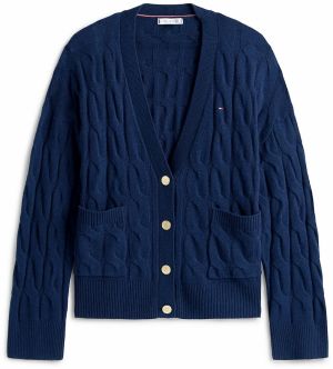 TOMMY HILFIGER Kardigán  námornícka modrá