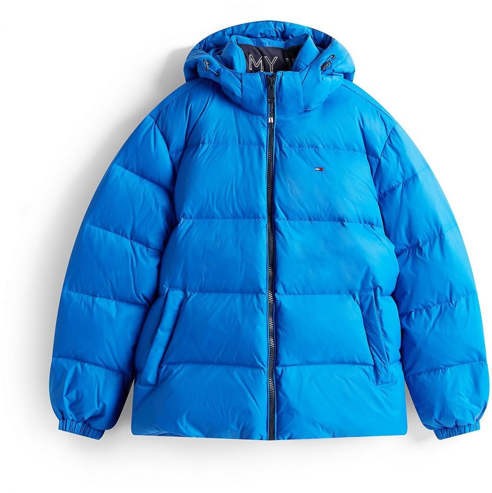 Tommy Jeans Prechodná bunda 'Essential'  azúrová
