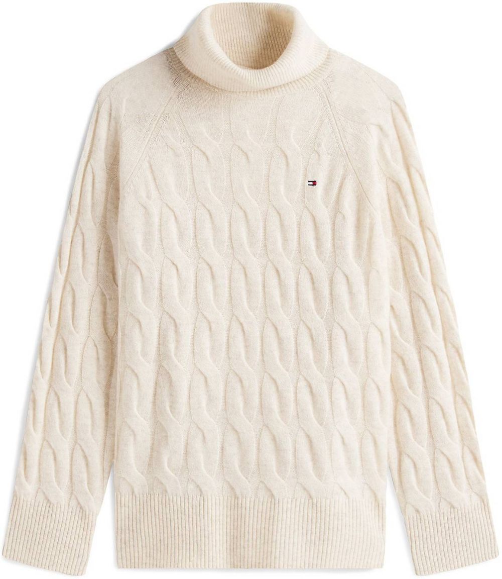 TOMMY HILFIGER Sveter  krémová / námornícka modrá / červená / biela