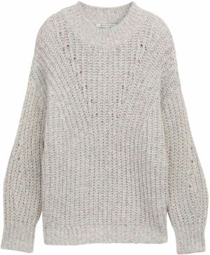TOM TAILOR DENIM Sveter  svetlobéžová / mätová / ružová / purpurová
