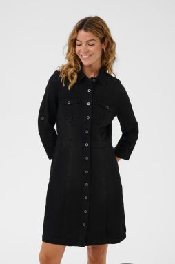 Cream Košeľové šaty 'Uniforma'  čierny denim