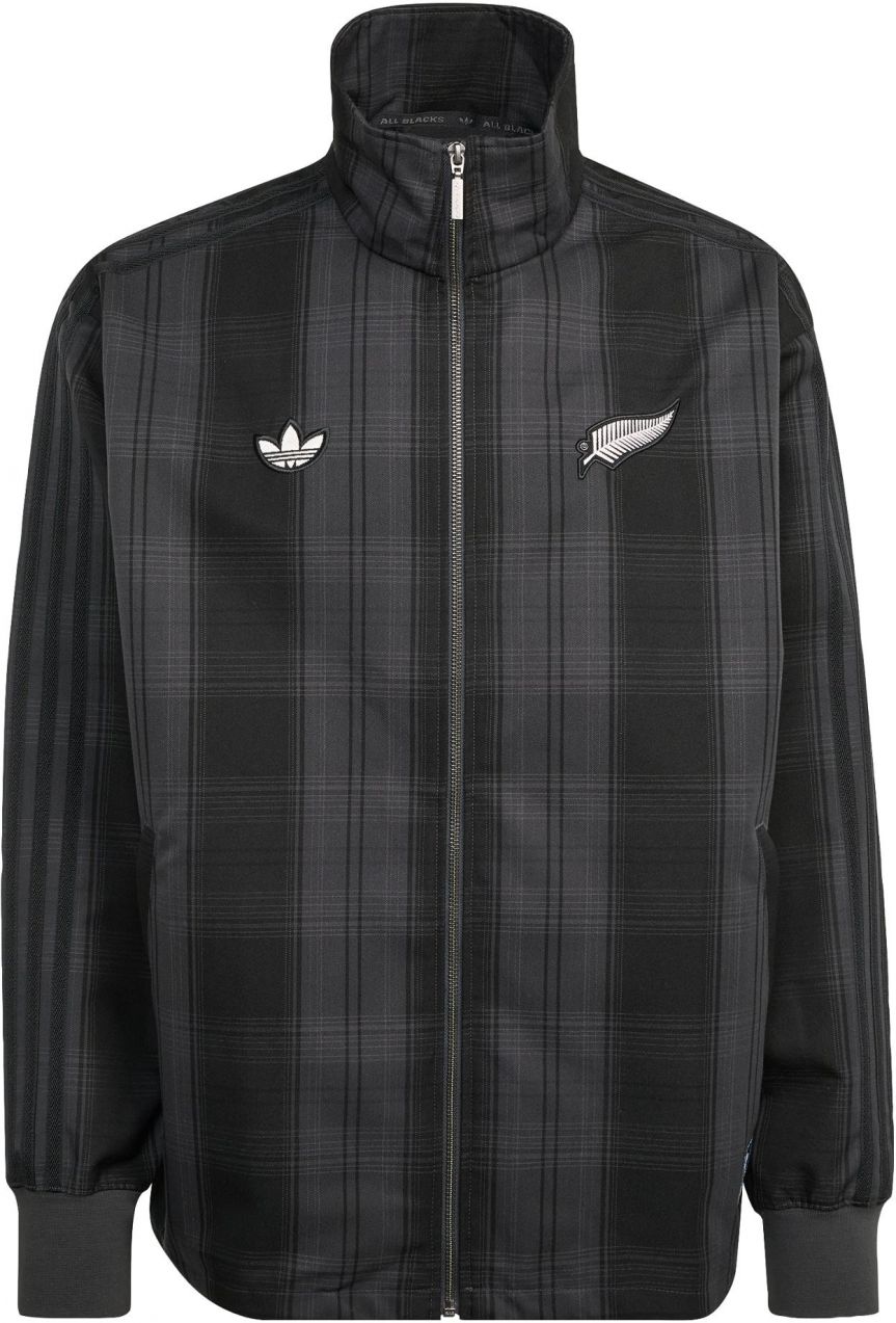 ADIDAS ORIGINALS Prechodná bunda 'All Blacks Firebird'  antracitová / čierna / biela
