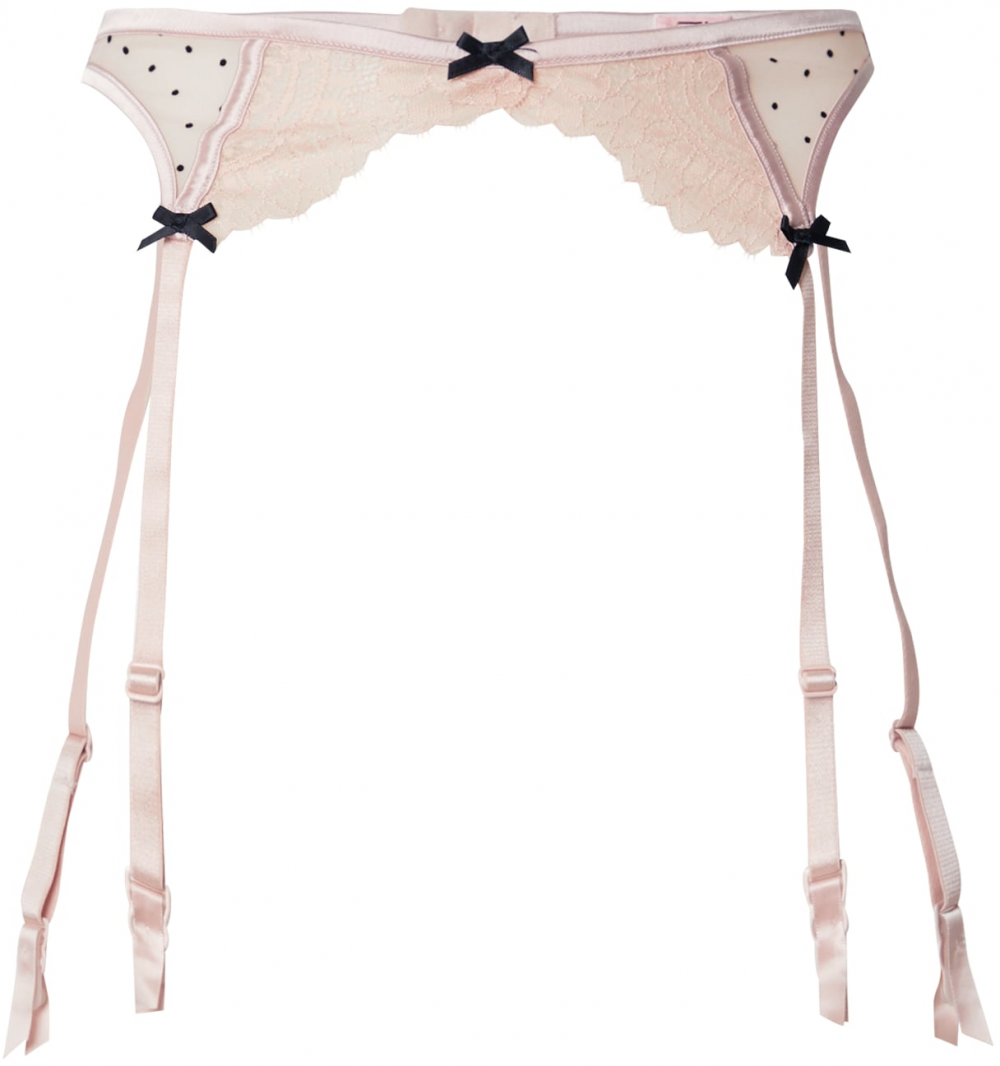 Hunkemöller Podväzky 'Dorothy'  pastelovo ružová / čierna