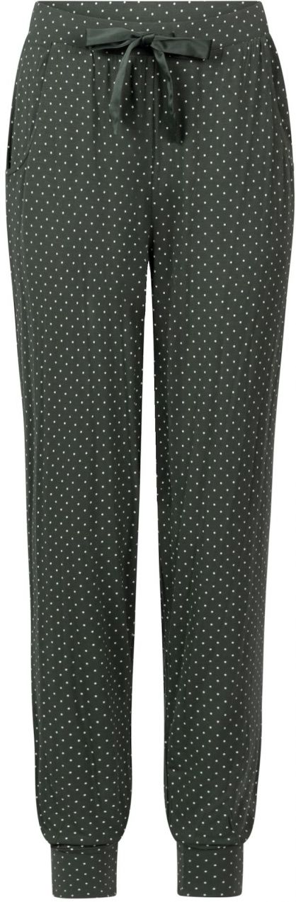 Hunkemöller Pyžamové nohavice  jedľová / biela