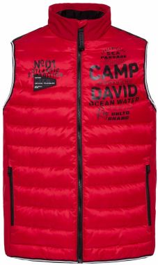 CAMP DAVID Vesta  červená / čierna