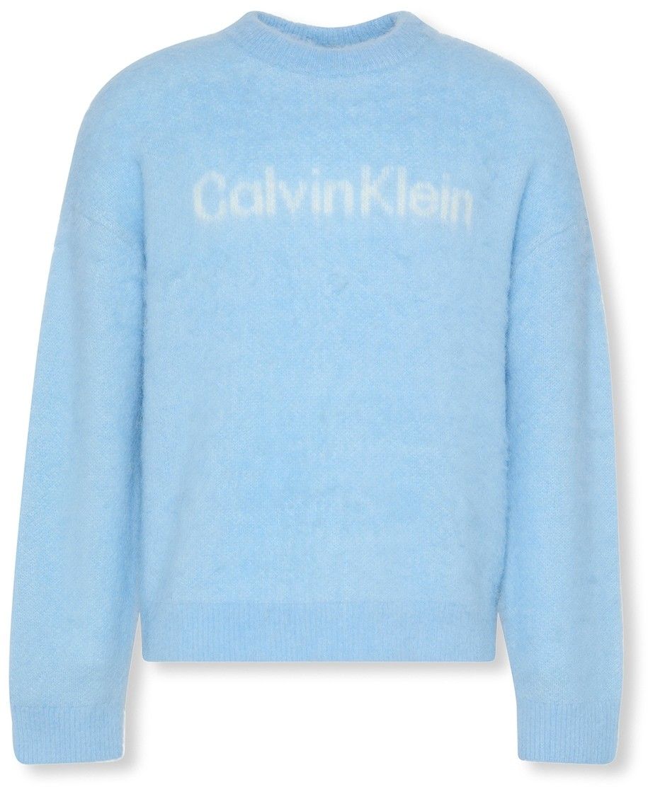Calvin Klein Jeans Sveter  béžová / svetlomodrá