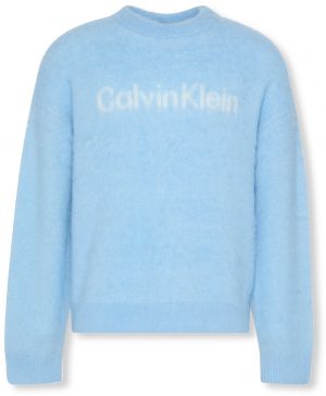 Calvin Klein Jeans Sveter  béžová / svetlomodrá