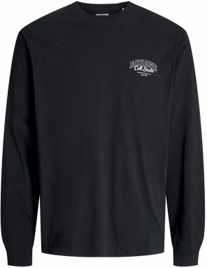 JACK & JONES Tričko 'JJMAKOTO'  čierna / biela