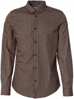 SCOTCH & SODA Košeľa  námornícka modrá / svetlohnedá / tmavozelená